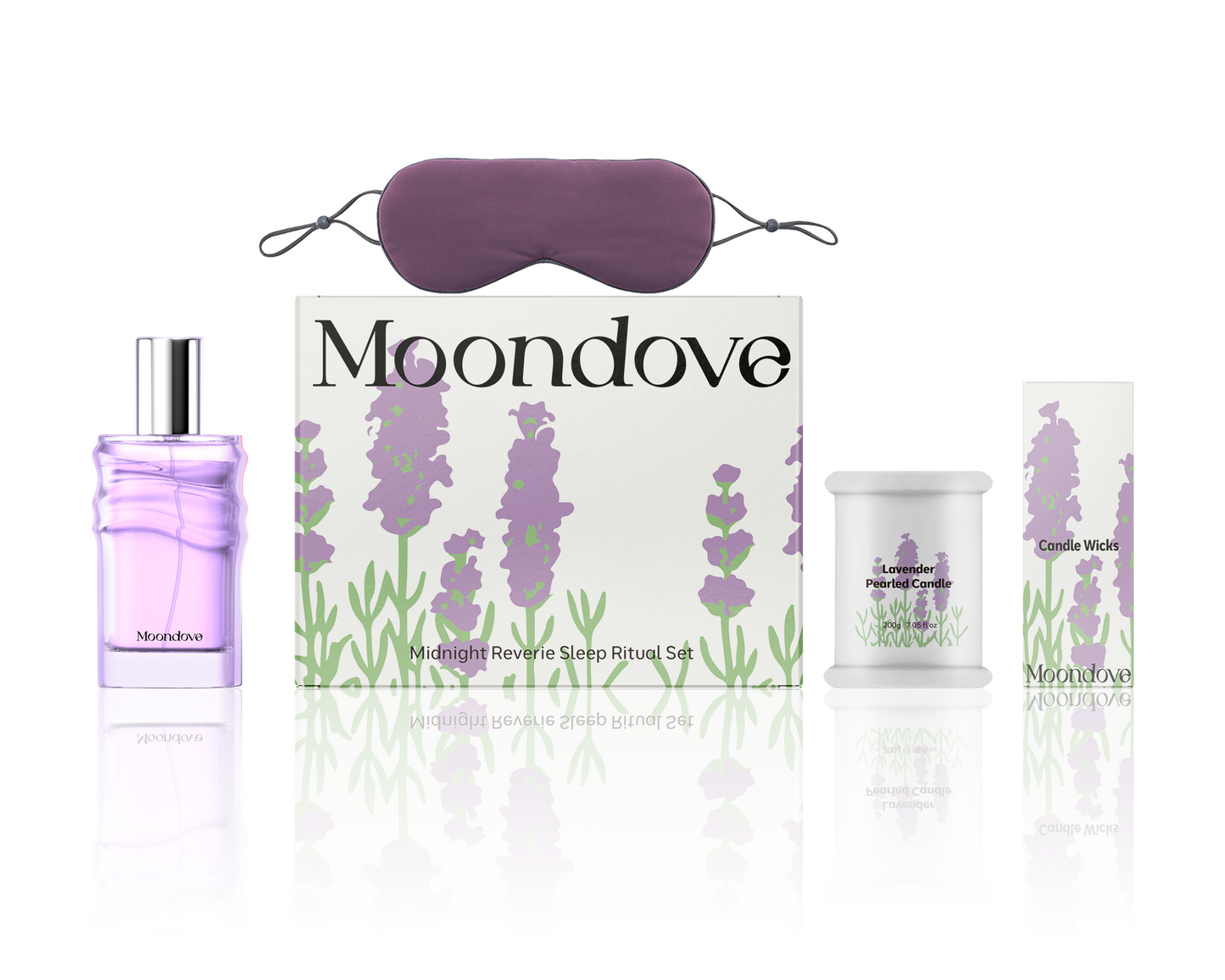 LAVENDER SLEEP SPRAY + LAVENDER PEARLED CANDLE